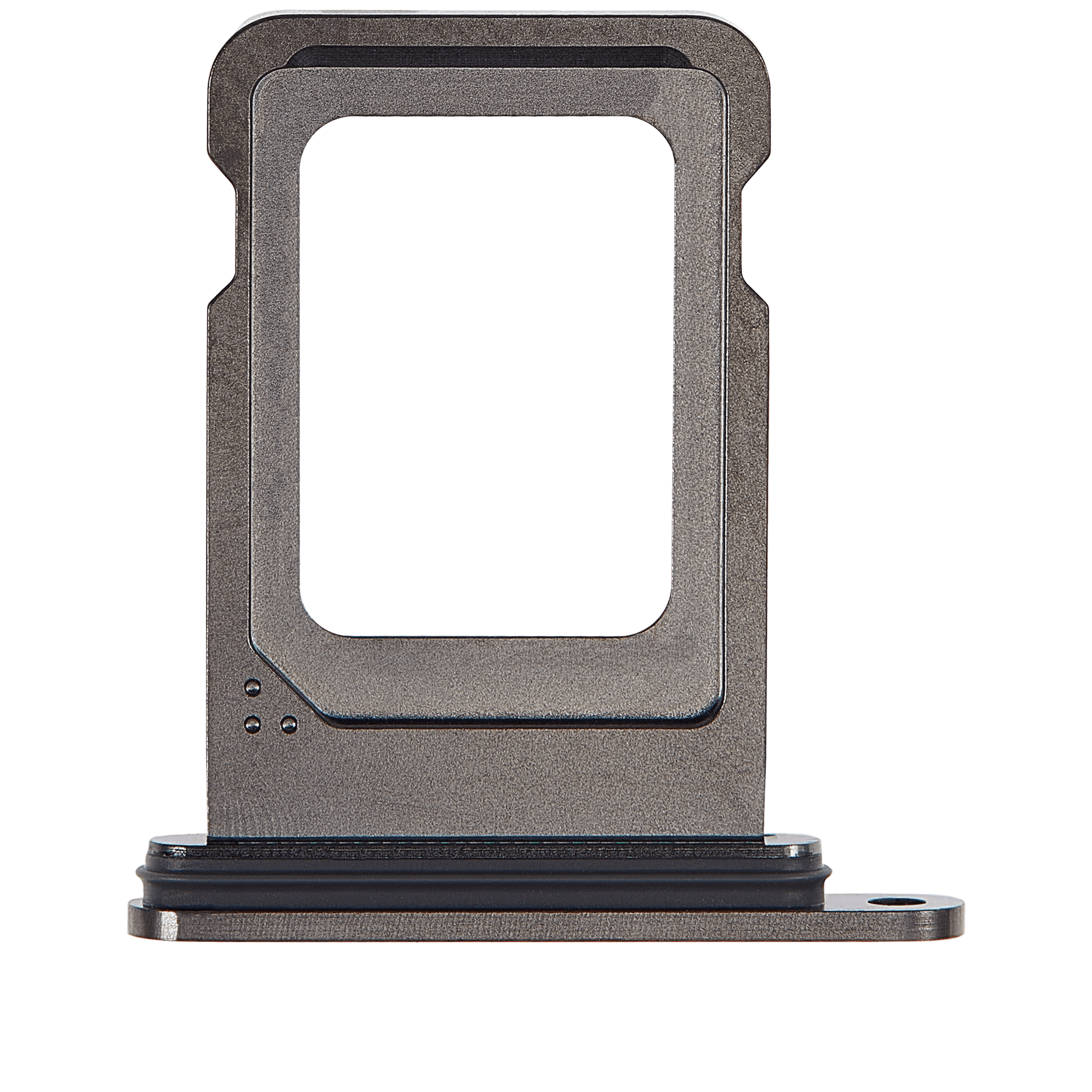 Single Sim Card Tray Compatible For iPhone 15 Pro / 15 Pro Max (Black Titanium)