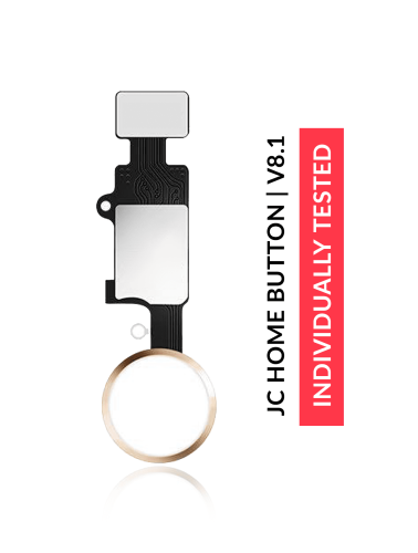 Home Button Solution Compatible For iPhone 7 / 7 Plus / 8 / 8 Plus / SE (2020) / SE (2022) (Gold) (Version 8.1 / JC / Individually Tested For Functionality)
