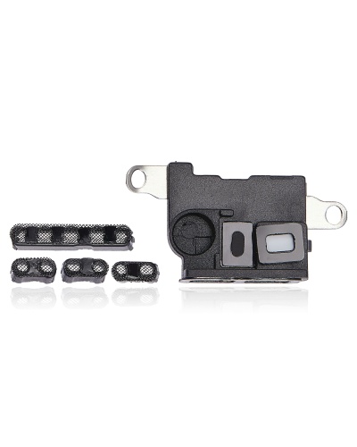 Loudspeaker / Mic Mesh Compatible For iPhone 11 Pro Max (Black) (10 Pack)