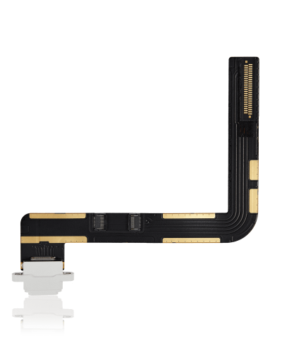 Charging Port Flex Cable Compatible For iPad 7 (2019) / iPad 8 (2020) / iPad 9 (2021) (Premium) (Silver)