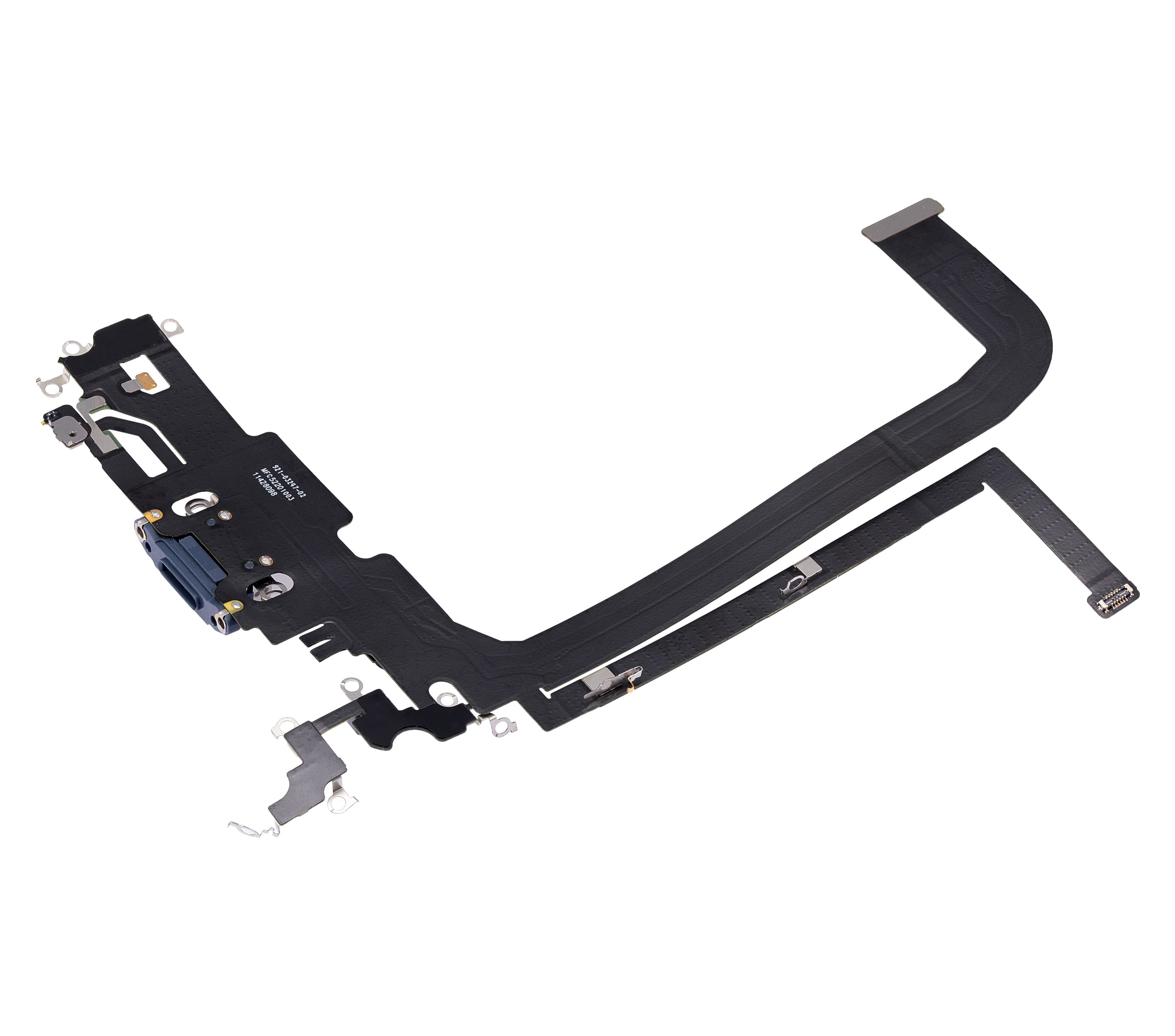 Charging Port Flex Cable Compatible For iPhone 13 Pro Max (Used OEM Pull) (Sierra Blue)