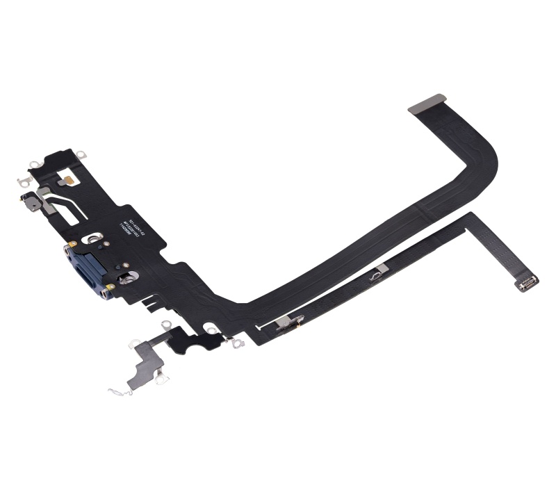 Charging Port Flex Cable Compatible For iPhone 13 Pro Max (Used OEM Pull) (Sierra Blue)