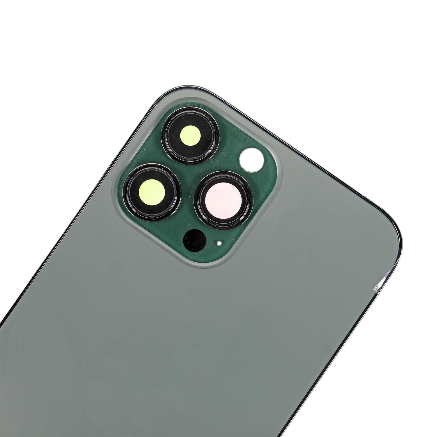 Back Housing W/ Small Components Pre-Installed Compatible For iPhone 13 Pro Max (US Version) (Used OEM Pull: Grade A) (Alpine Green)