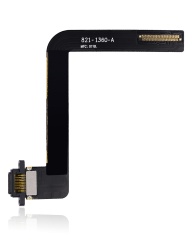 Charging Port Flex Cable Compatible For iPad Air 1 / iPad 5 (2017) / iPad 6 (2018) (Soldering Required) (Aftermarket Plus) (Black)