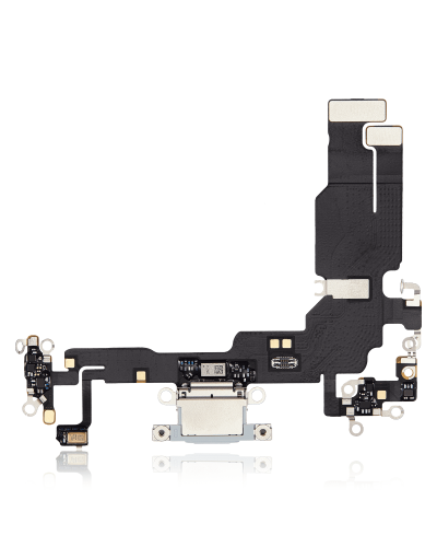 Charging Port Flex Cable Compatible For iPhone 15 (Premium) (Blue)