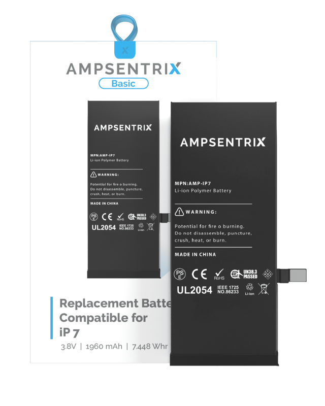 Replacement Battery Compatible For iPhone 7 (AmpSentrix Basic)