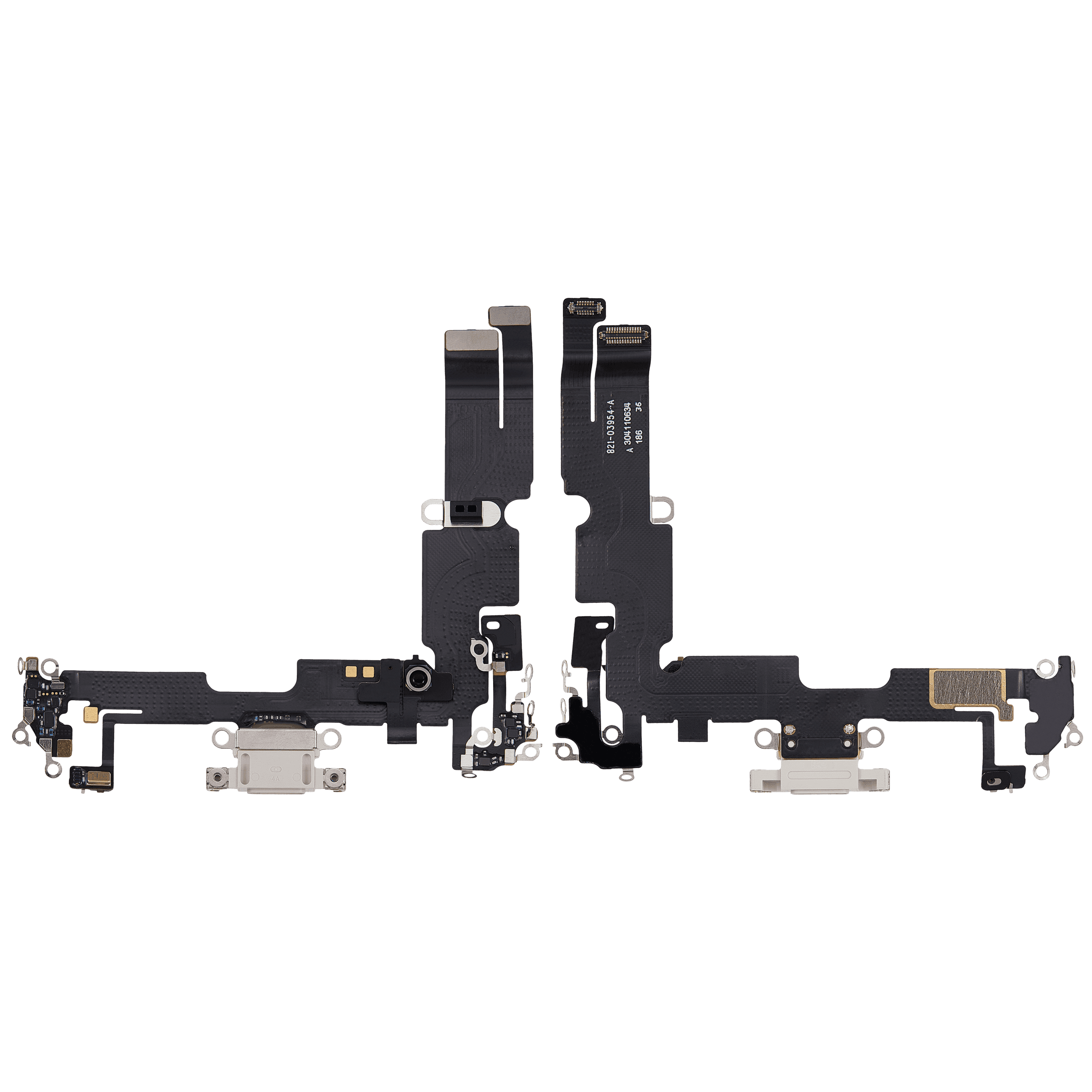 Charging Port Flex Cable Compatible For iPhone 14 Plus (Used OEM Pull) (Starlight)