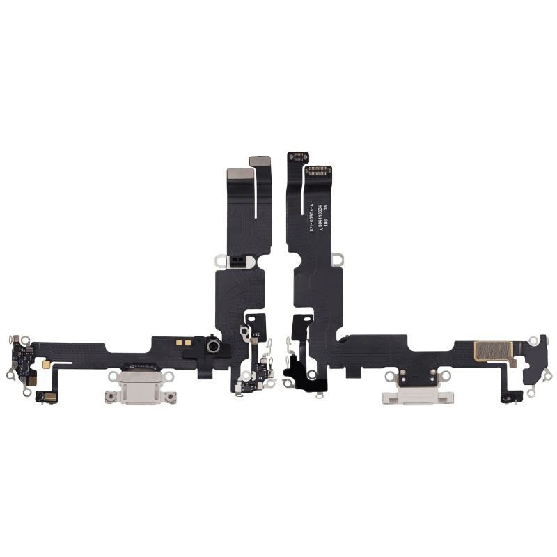 Charging Port Flex Cable Compatible For iPhone 14 Plus (Used OEM Pull) (Starlight)