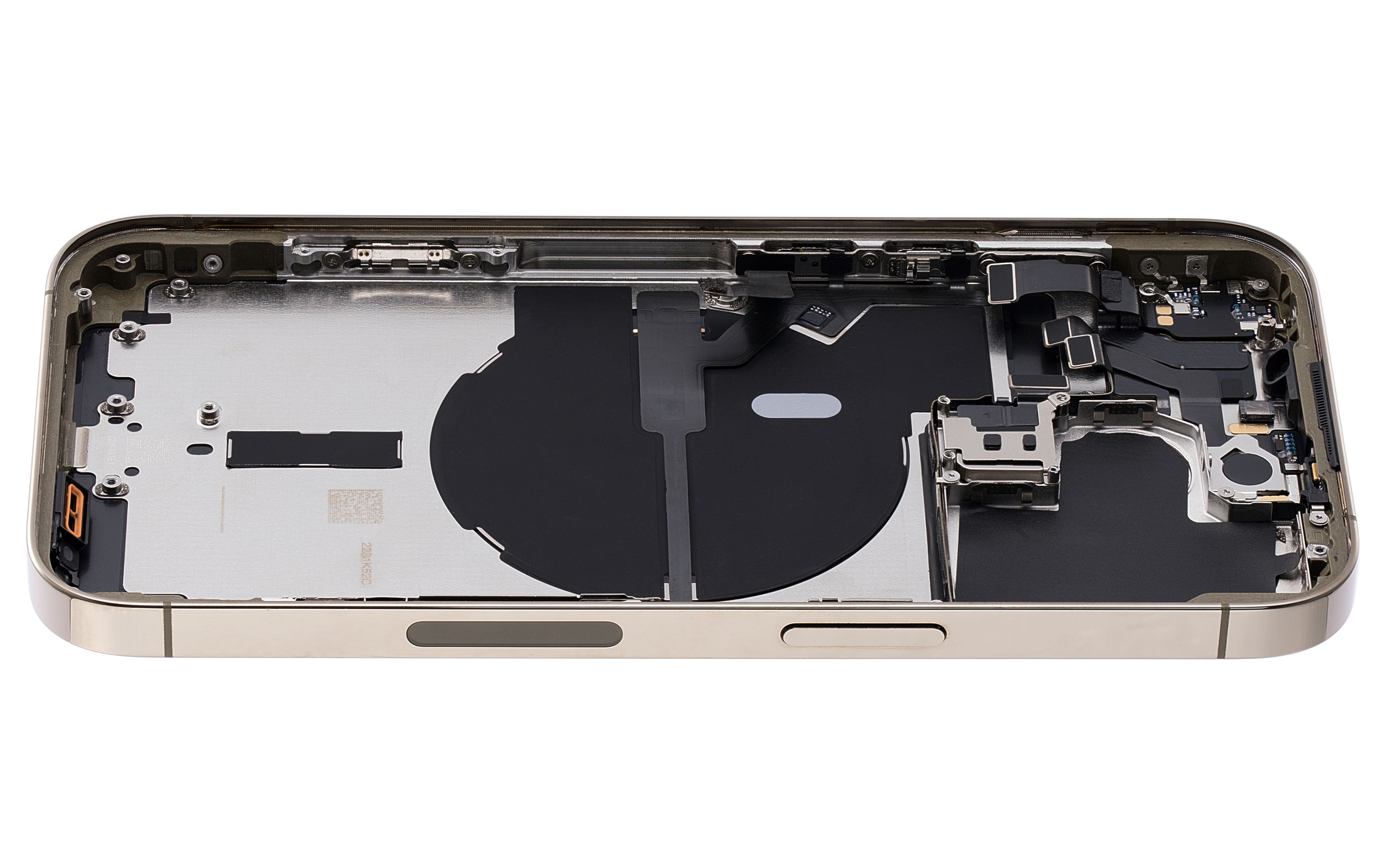 Back Housing W/ Small Pre-Installed Compatible For iPhone 14 Pro (U.S Version) (Used OEM Pull: Grade A) (Gold)