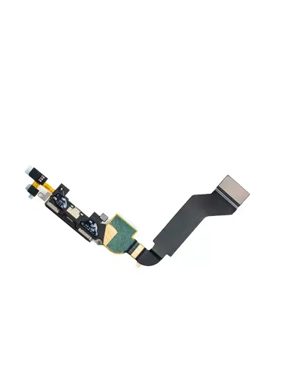 Charging Port Cable Compatible For iPhone 4S (Black)
