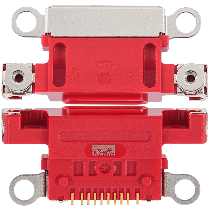 Charging Port Only Compatible For iPhone 14 / 14 Plus (Red) (10 Pack)