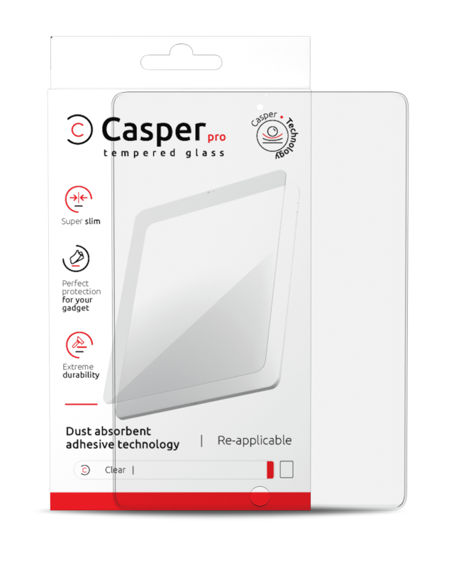 Casper Pro Tempered Glass Compatible For iPad Mini 6 (Retail Pack) (Clear)