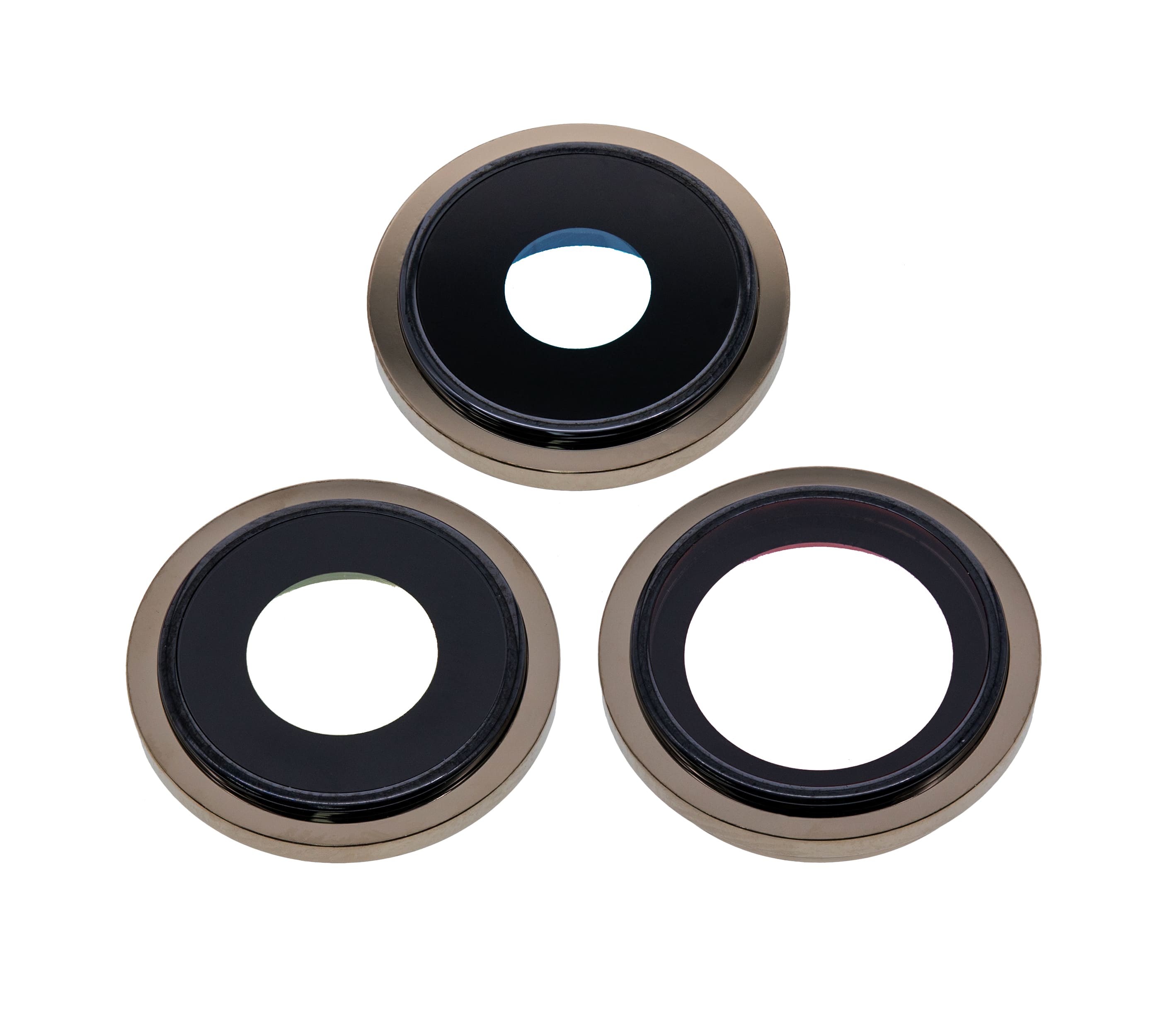 Back Camera Lens With Bracket & Bezel Compatible For iPhone 13 Pro / 13 Pro Max (Aftermarket Plus) (Gold)