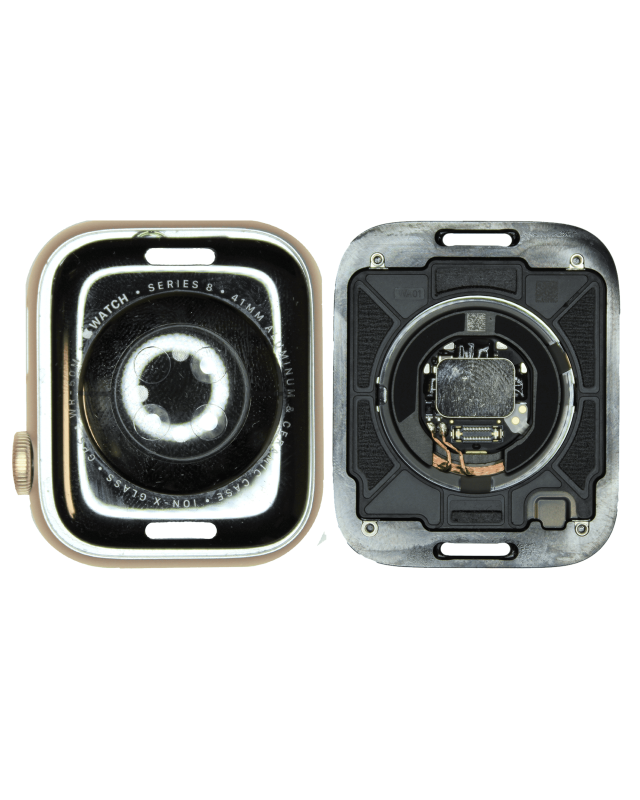 Housing Assembly Compatible For Watch Series 8 (41MM) (GPS Version) (Used OEM Pull: Grade A) (Aluminum/Starlight)