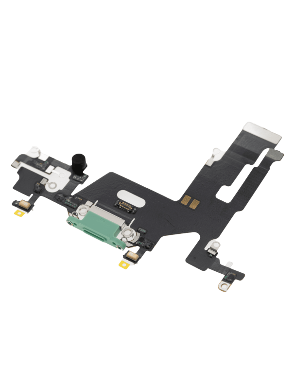 Charging Port Flex Cable Compatible For iPhone 11 (Premium) (Green)