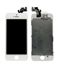 Complete LCD Assembly Compatible For iPhone 5 (With Front Camera: Prox Sensor & Ear Speaker) (Aftermarket Plus: Tianma) (White)