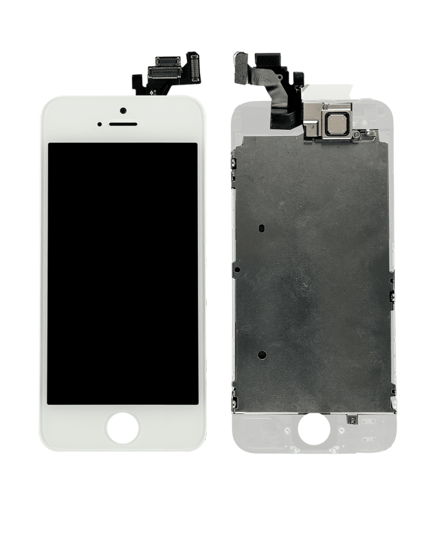 Complete LCD Assembly Compatible For iPhone 5 (With Front Camera: Prox Sensor & Ear Speaker) (Aftermarket Plus: Tianma) (White)