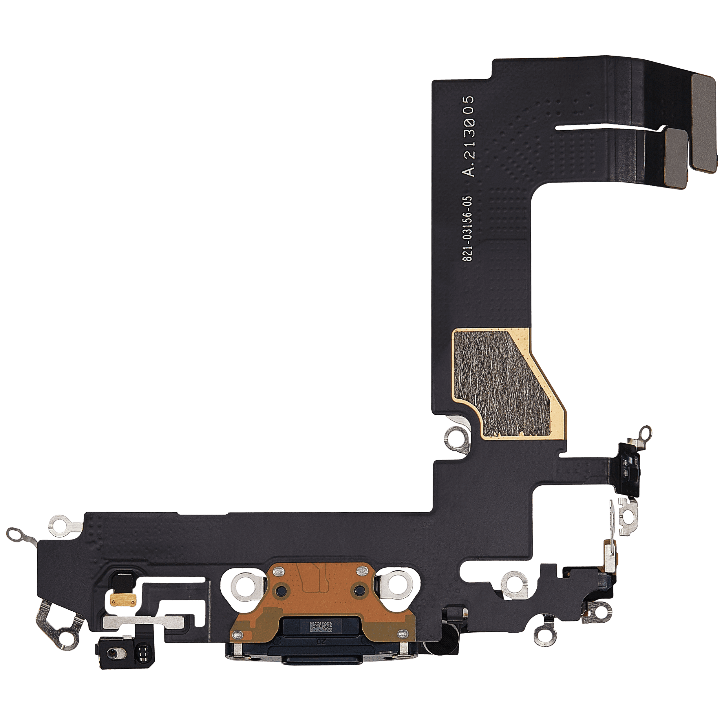 Charging Port Flex Cable Compatible For iPhone 13 Mini (Used OEM Pull) (Midnight)