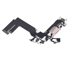 Charging Port Flex Cable Compatible For iPhone 13 Mini (Aftermarket Plus) (Pink)