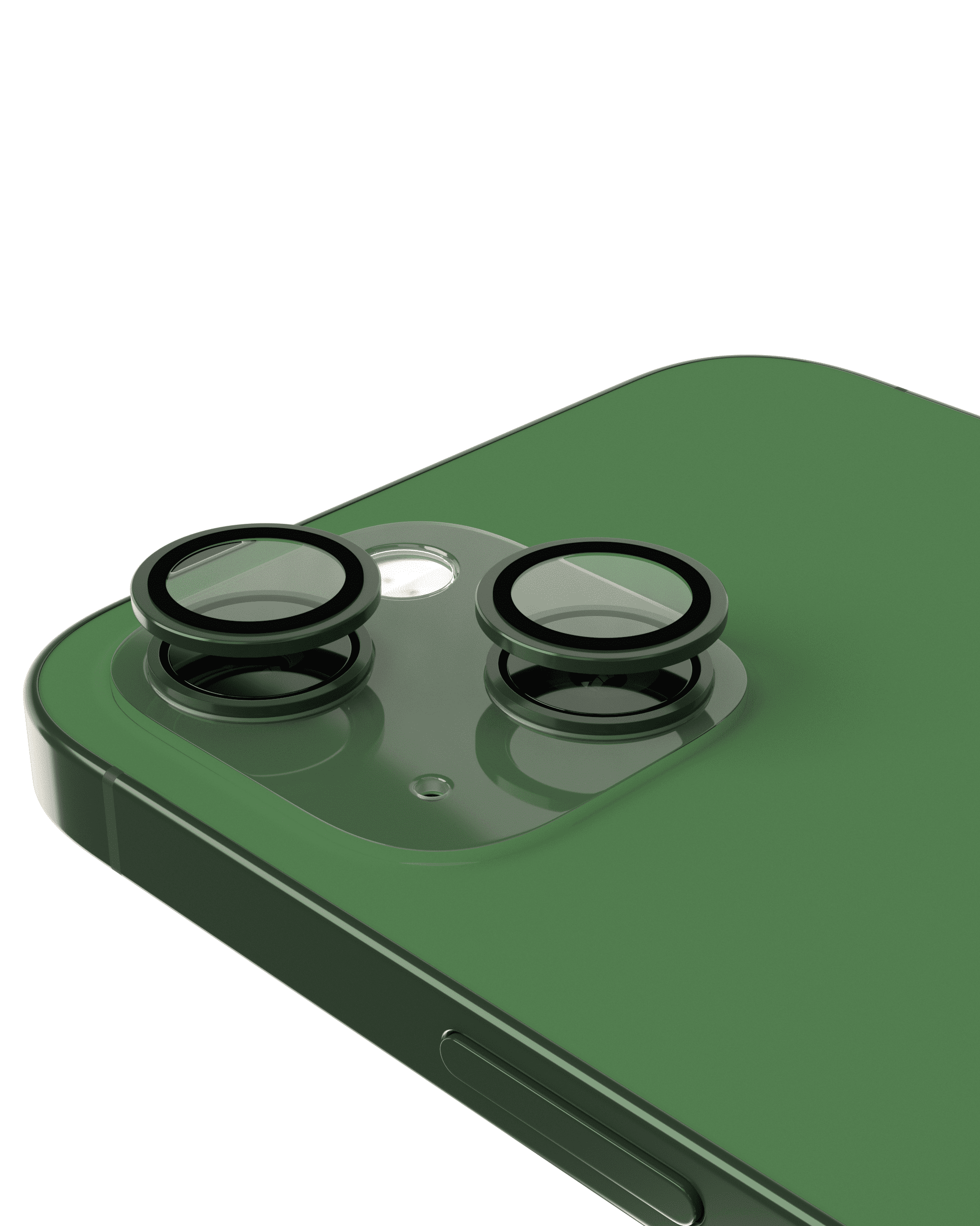Casper Camera Lens Protector Compatible For iPhone 13 / 13 Mini (Alpine Green) (Clear)