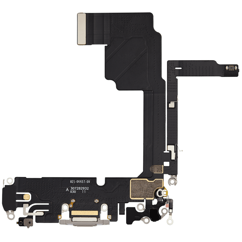 Charging Port Flex Cable Compatible For iPhone 15 Pro (Premium) (White Titanium)