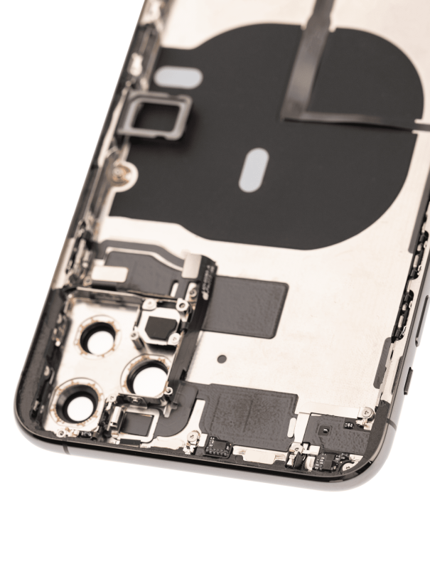 Back Housing W/ Small Components Pre-Installed Compatible For iPhone 11 Pro Max (Used OEM Pull: Grade C) (Space Gray)