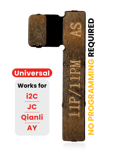 Pre-Programmed Universal Battery Tag-On Flex (Soldering Not Required) Compatible For iPhone 11 Pro / 11 Pro Max (AmpSentrix)