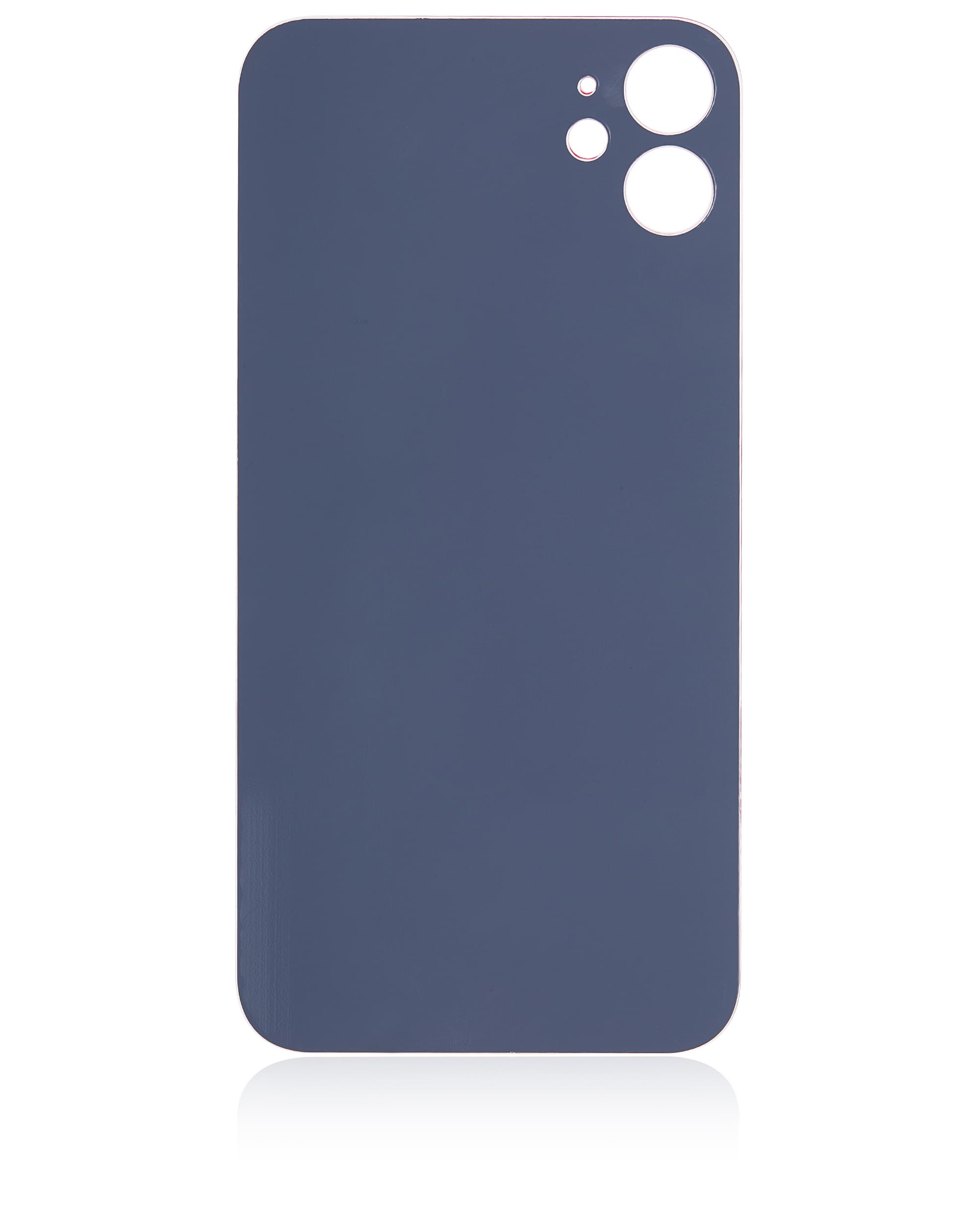 Back Glass With 3M Adhesive Compatible For iPhone 11 (No Logo / Large Camera Hole) (Red)