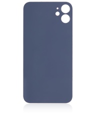 Back Glass With 3M Adhesive Compatible For iPhone 11 (No Logo / Large Camera Hole) (Red)