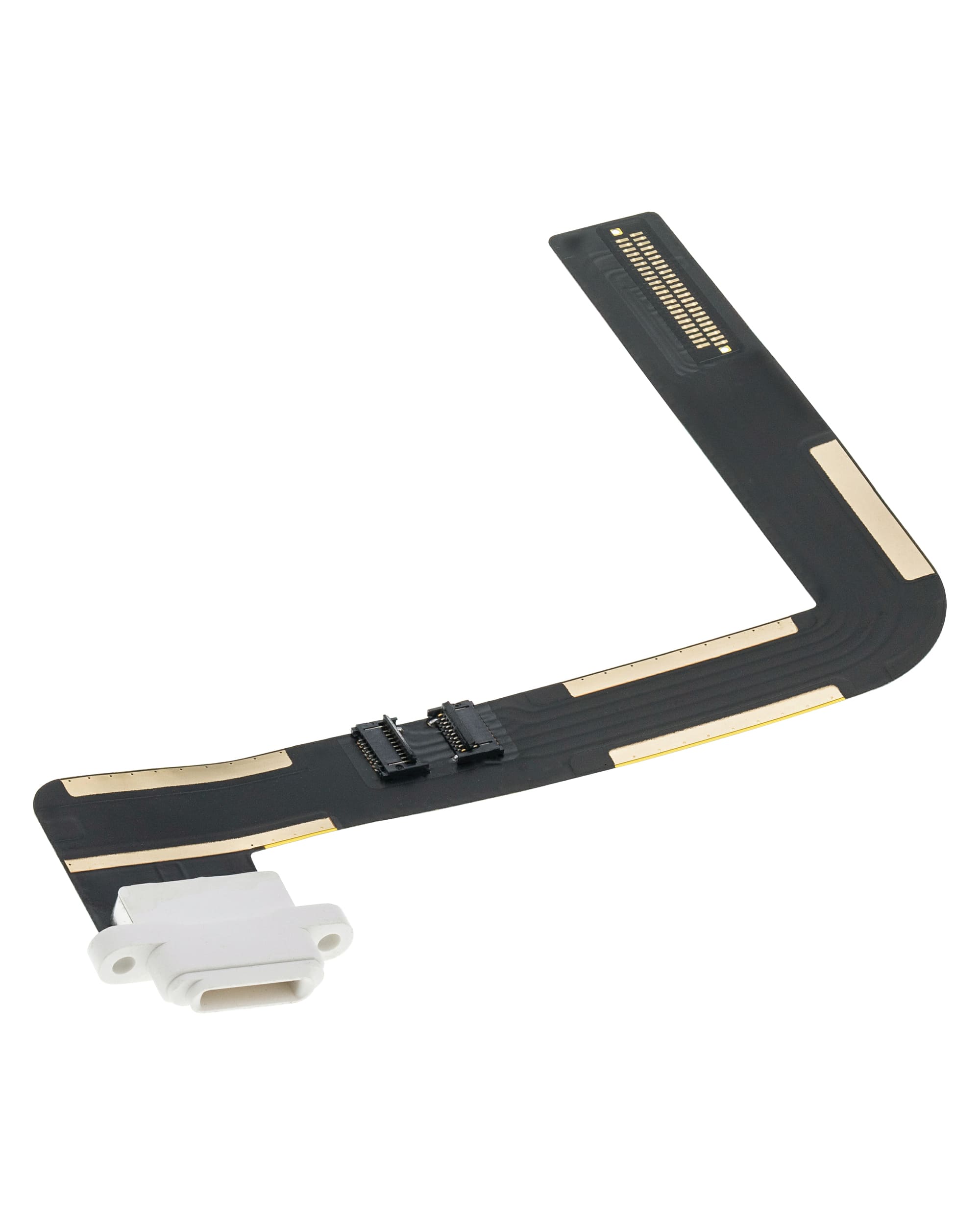 Charging Port Flex Cable Compatible For iPad Air 1 / iPad 5 (2017) / iPad 6 (2018) (Soldering Required) (Aftermarket Plus) (White)