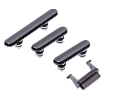 Hard Buttons (Power / Volume / Switch) Compatible For iPhone X (Black)