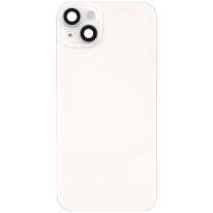 Back Glass With Steel Plate With MagSafe Magnet Pre-Installed Compatible For iPhone 14 Plus (Starlight) (No Logo)