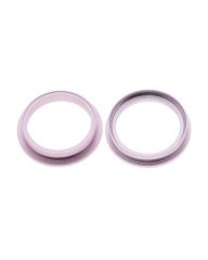 Back Camera Bezel Ring Only Compatible For iPhone 13 / 13 Mini (Pink) (2 Piece Set)