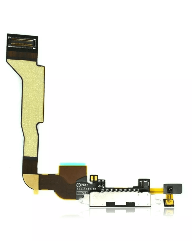 Charging Port Cable Compatible For iPhone 4 (CDMA) (White)