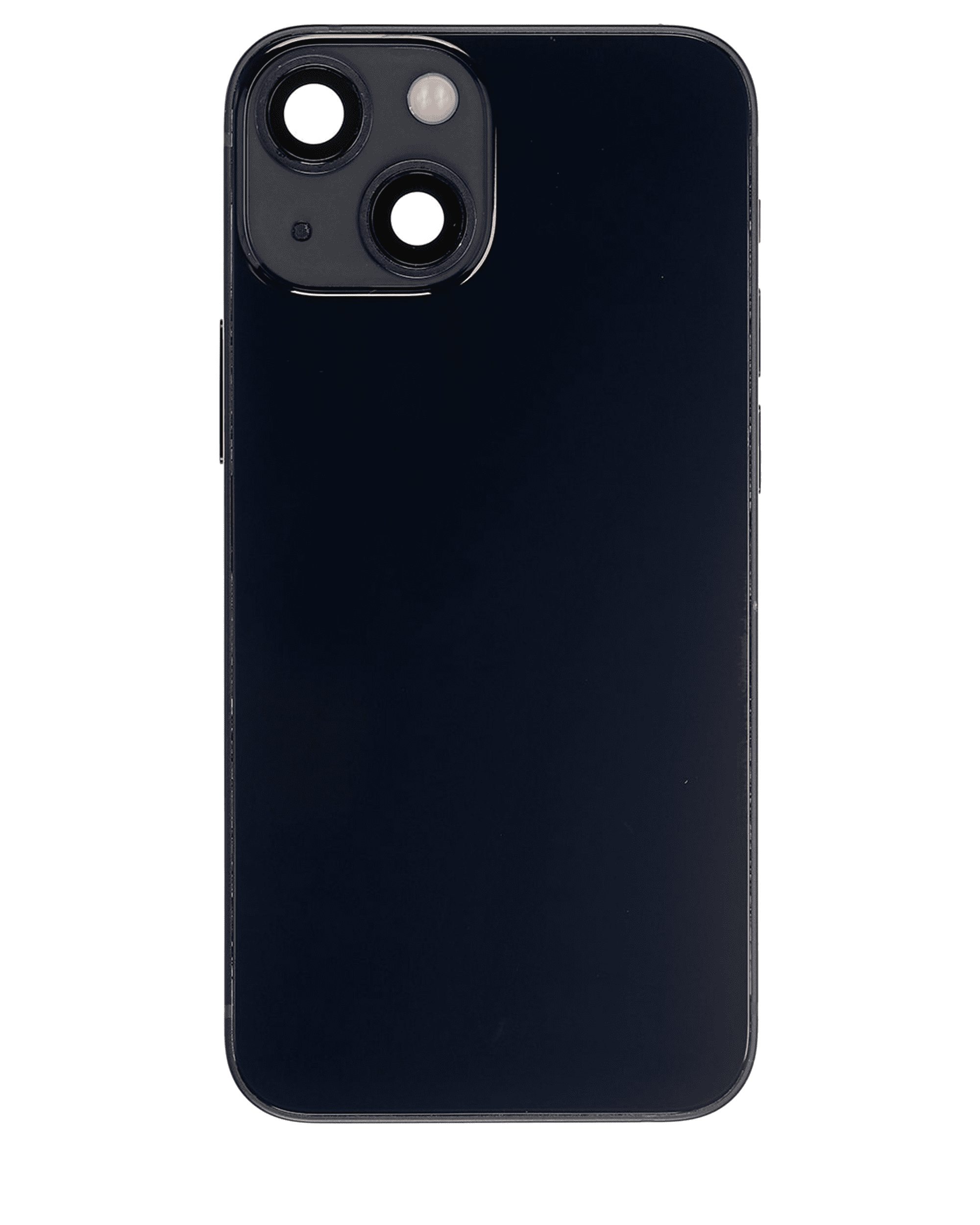 Back Housing W/ Small Components Pre-Installed Compatible For iPhone 13 Mini (US Version) (Used OEM Pull: Grade B) (Midnight)