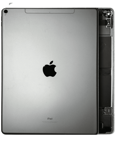 Back Housing W/ Small Components Pre-Installed Compatible For iPad Pro 12.9 2nd Gen (WIFI cellular) (Used OEM Pull: Grade C) (Space Gray)