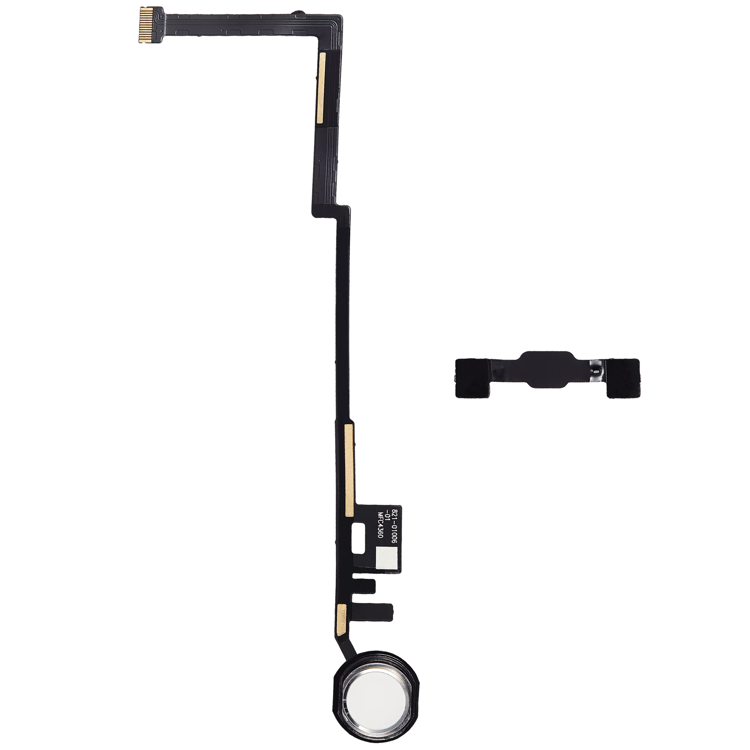 Home Button Flex Cable Compatible For iPad 5 (2017) / iPad 6 (2018) (Aftermarket Plus) (White)