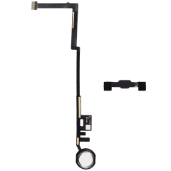 Home Button Flex Cable Compatible For iPad 5 (2017) / iPad 6 (2018) (Aftermarket Plus) (White)