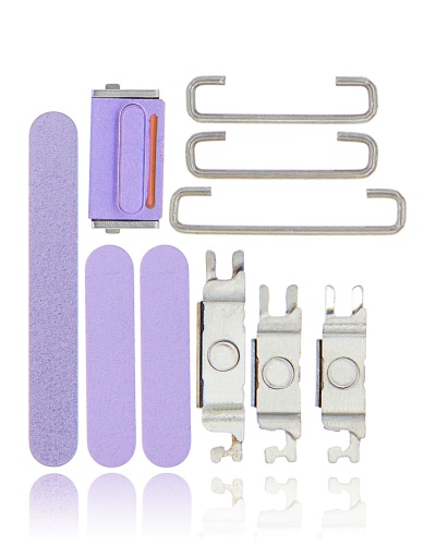 Hard Buttons (Power / Volume / Switch) Compatible For iPhone 12 (Purple)