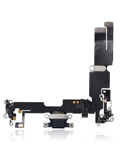 Charging Port Flex Cable Compatible For iPhone 14 Plus (Premium) (Midnight)