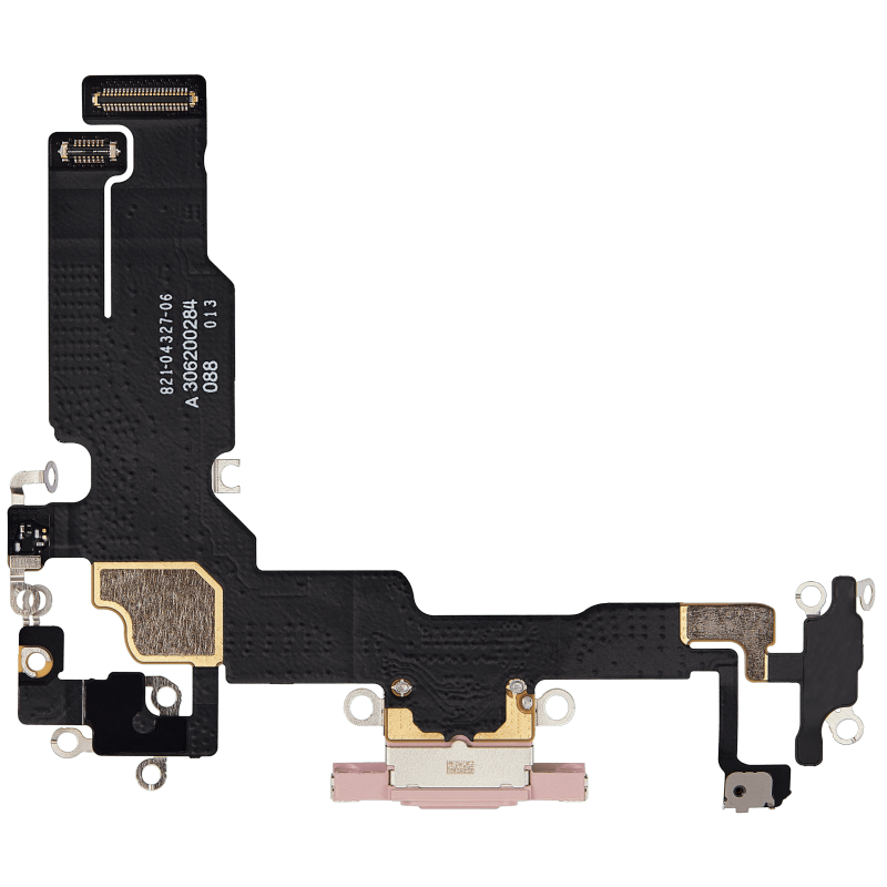 Charging Port Flex Cable Compatible For iPhone 15 (Premium) (Pink)