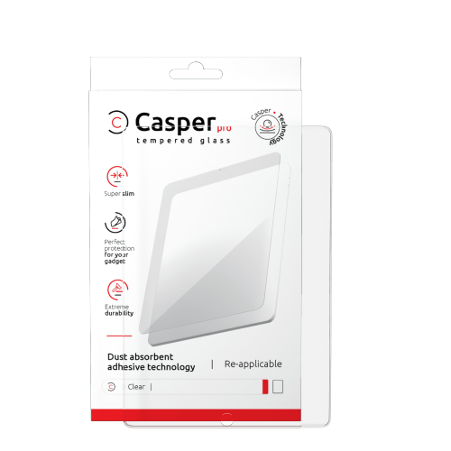 Casper Pro Tempered Glass Compatible For iPad 10 (2022) (Retail Pack) (Clear)