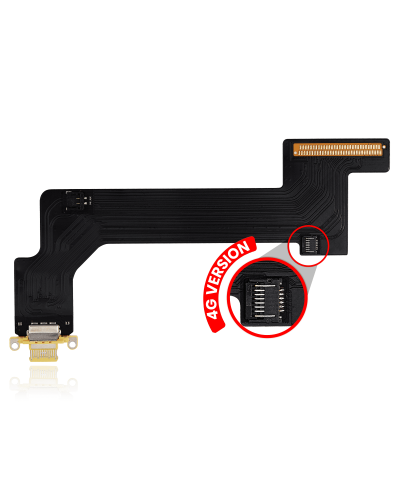 Charging Port Flex Cable Compatible For iPad 10 (2022) (4G Version) (Aftermarket Plus) (Yellow)