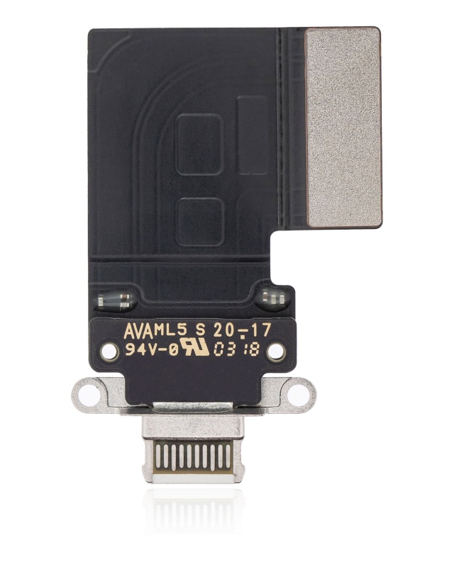 Charging Port Flex Cable Compatible For iPad Pro 12.9" 3rd Gen (2018) / 4th Gen (2020) / iPad Pro 11" 1st Gen (2018) / Pro 11" 2nd Gen (2020) (Premium) (White)