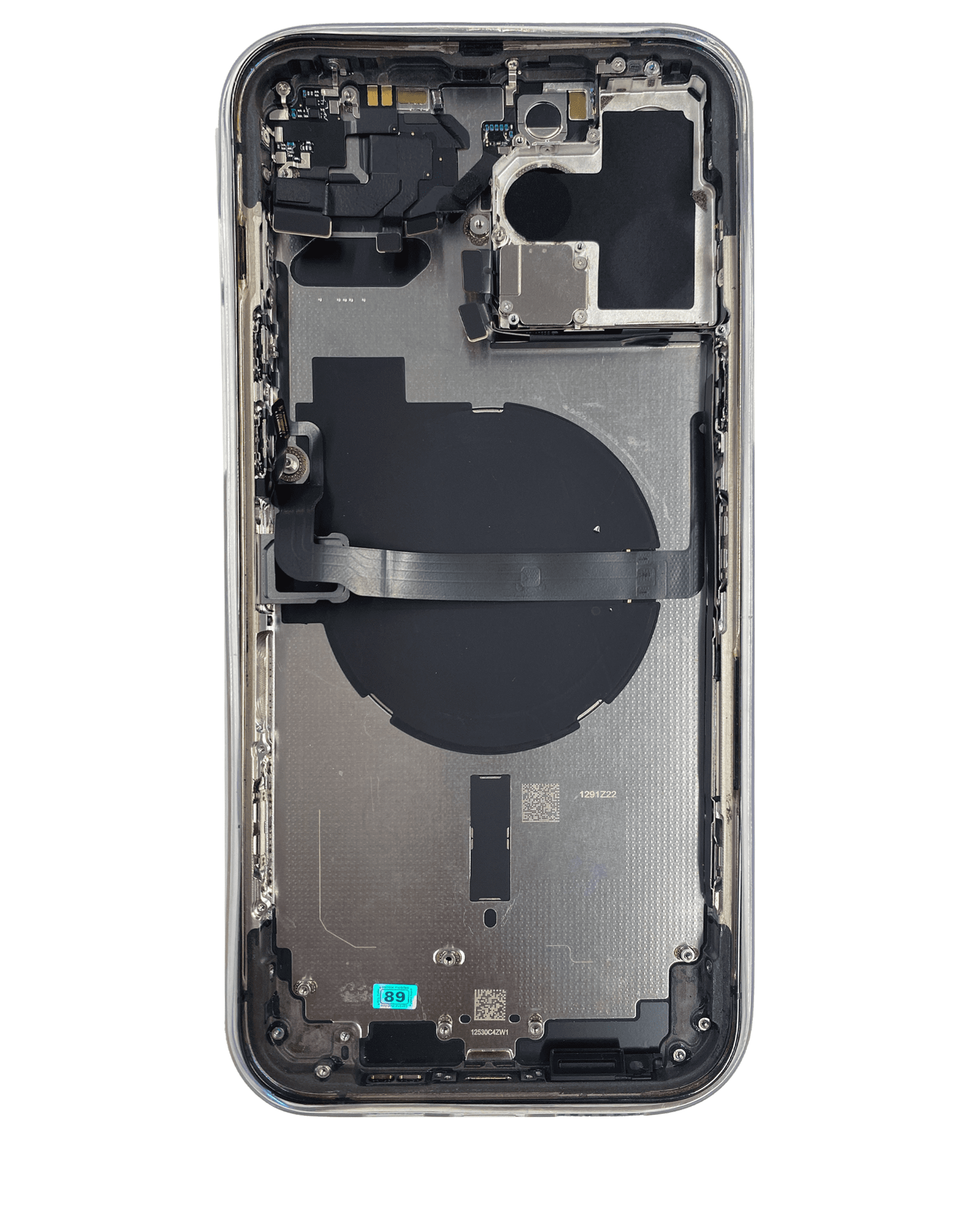 Back Housing W/ Small Components Pre-Installed Compatible For iPhone 13 Pro Max (US Version) (Used OEM Pull: Grade A) (Graphite)