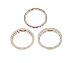 Back Camera Bezel Ring Only Compatible For iPhone 13 Pro / 13 Pro Max (Gold) (3 Piece Set)