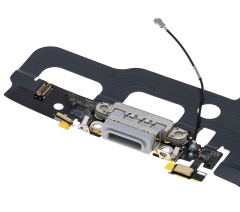 Charging Port Flex Cable Compatible For iPhone 7 (Premium) (Silver)