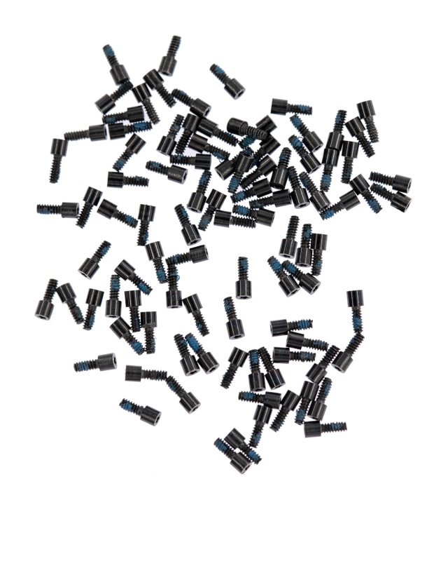 Bottom Screws Compatible For iPhone 5C (Black) (100 Pack)
