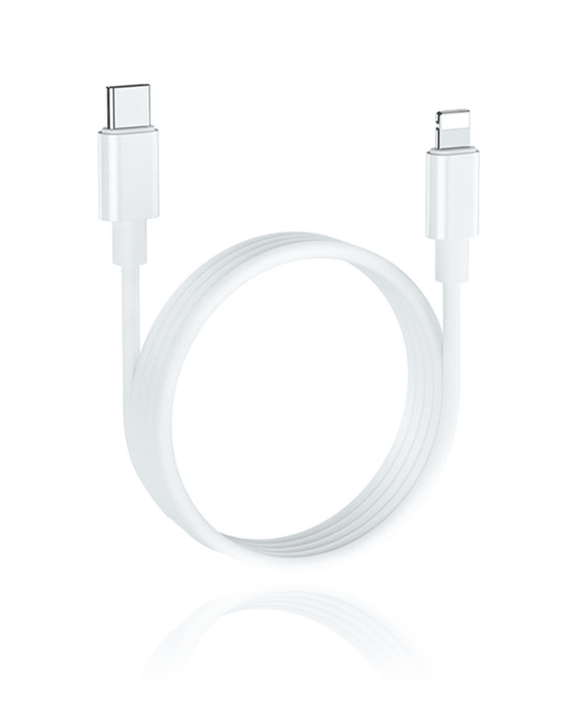 3 ft USB C-To-Lightning Cable MFI Certified Compatible For iPhone / iPad / iPod - (Bulk Packaging) (50 Pack)