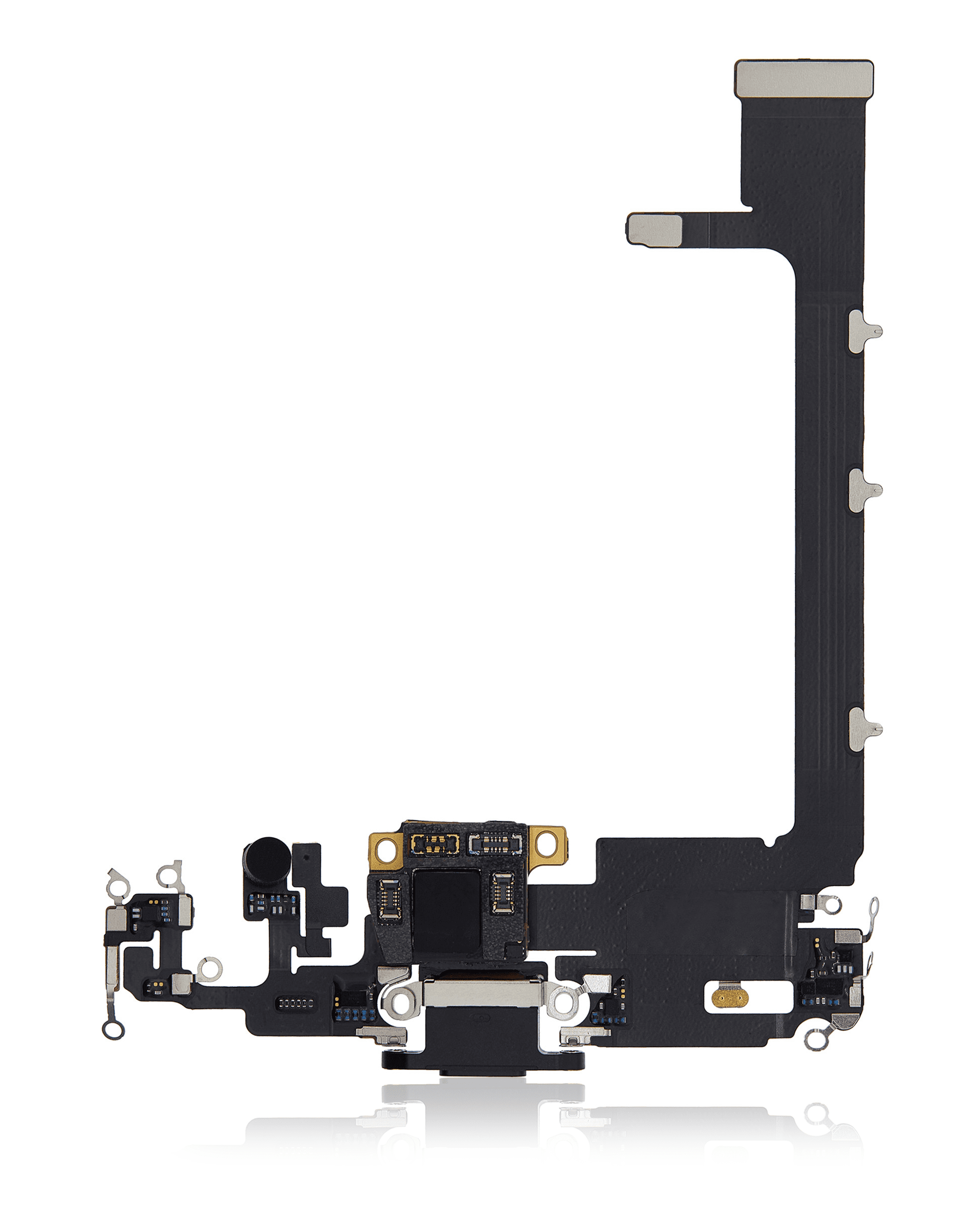 Charging Port Flex Cable With Board Compatible For iPhone 11 Pro Max (Used OEM Pull) (Space Gray)